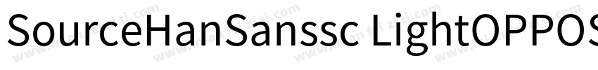 SourceHanSanssc LightOPPOSans BSour字体转换